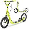 HyperMotion Runkie Monopattino Urbano 16 Pollici Ruote Pneumatiche, Manubrio Regolabile, Doppio Freno Manuale, per Bambini da 8 Anni, Ragazzi e Adulti, Giallo