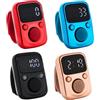 Generico Digital Clicker, Waterproof Finger Counter, Adjustable Strap, Led Display, Portable Smart Tally Ideal for Sports, School Activities and Team Training, 1.3x0.98 Inches