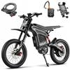 DEEPOWER GT600 Bici Elettrica per Adulti, Batteria 72V 30Ah, Pneumatici Fat 19/17, Motocicletta Elettrica Fuoristrada, Freni a Disco Idraulici, Motocross Elettrica con Autonomia fino a 160 KM