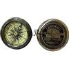 Nautical Replica Hub Ottone antico Jacks Boot Polish marrone scuro Pocket Compass Vintage Bussola Coperchio Poesia Bussola Regalo