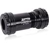 YUTZRIQP Movimento Centrale filettato/PressFit φ46mm 68-73mm 24/29DUB/30mm Ceramica/Cuscinetti Movimento Centrale BB(24 Press-Fit Threaded Black)