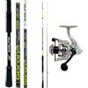 Kolpo combo pesca canna spinning 270 cm due sezioni 7/40 gr in carbonio + mulinello