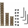HWZ 3 Sizes Set 5 7 13 Slot 2 3 5 Picatinny Weaver Rail Mount ABS Plastic AR15 M4 Keymod Rail Handguard Section for Hunting