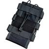 XFLHXY Custodia Tattica per Walkie-talkie per Gilet MOLLE, Portapiatti, Portacellulare Portatile, a Sgancio Rapido, in Nylon 1050D, Può Contenere Ombrelli e Bicchieri D'acqua(Black (RM))