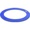 HOMCOM Copertura Imbottita Bordo Trampolino, Protezione per Tappeto Elastico Giaridno in Plastica, Ø366cm, Blu