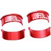 Toygogo 4x Adattatore Spessore Manubrio MTB Mountain Da 31,8 Mm A 35 Mm - Rosso