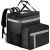 Generic Zaino isolato, 41 x 41 x 35,5 cm, 1450 g, tessuto Oxford, borsa termica con scomparti in foglio di alluminio, per la spesa, per campeggio, viaggi