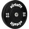 VirtuFit Hi-Temp Bumper Plate - Disco olimpico in gomma, 50 mm, 15 kg