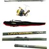 Pescasubito.com Combo Bolognese Canna 7m Mulinello Filo Fodero Pesca Trota Orata Mare Lago Fiume