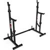 K-Sport - Attrezzo per bodybuilding regolabile, squat rack con spotter & dip , sbarra sollevamento pesi, stand power cage, telaio per panca