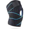 SLFYEE Tutore Ginocchio con Stabilizzatori Supporto Laterali Rotula Regolabile Tutore Ginocchio Sport Rotulea Stabilizzatori per Pallavolo Powerlifting Adatto per Uomini e Donne