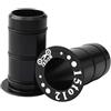 Leeadwaey Coppia Mozzo Bici Anteriore Tubo Albero Conversione Sedile Adattatore 15mm A 12mm Nero