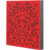 IG Acoustics - Schiuma Edition - Fondotinta - Pannello in schiuma acustica - Assorbitore e diffusore (rosso, 50 x 50 x 6 cm)