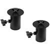OMNITRONIC BOB-4 - Manicotto per treppiede, 2 pezzi, adattatore con manicotto per treppiede per tubi da 35 mm su filettatura M8