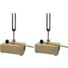 Eoslcusmvl 2X Diapason Vibrazione 512HZ con Cassa di Risonanza In Legno Strumento Sperimentale per Terapia del Suono, Yoga, Meditazione