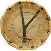 Generic 30 cm, stile nativo americano, 12 angoli, tamburo sciamanico fatto a mano, tamburo sciamanico a percussione, yoga meditazione, medicina guarigione, cornice in legno, celebrazione eventi + battitore