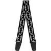 buckle-down tracolla per chitarra 34-60 Batman Shield Black/Silver
