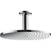 hansgrohe Raindance S Soffione doccia 240 1 getto PowderRain con connessione soffitto, cromo, 27620000