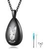 MMXX Ritratto di Animale Domestico Personalizzato Lacrima Collana Urna per Ceneri con Nome/Foto Acciaio Inossidabile Gioielli Memoriali Della Cremazione per Gli Amanti Degli Animali con Kit Imbuto