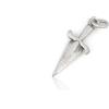Generico Ciondolo Pugnale in Argento Brunito 925, 2.5 cm, Stile Medievale