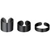 Richsteel Anello Aperto Punk Hhiphop Anello Personlaizzato Testo Incisione Larghezza 5/10/17 MM Superficie Opaca/Liscio Anello Set Uomo Sovrapponibile Regalo per Lui Ragagzzo Compleanno