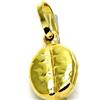 PEGASO GIOIELLI Ciondolo Oro Giallo 18kt (750) Pendente Chicco di Caffè Portafortuna Uomo Donna