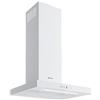 GLOBALO Cappa cucina da incasso, cappa da incasso cm 60, illuminazione LED, 3 velocità, acciaio verniciato, vetro temperato, LONATIO 60.1 White