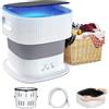 Generic Lavatrice portatile piccola, lavatrice portatile compatta da 9 litri con Blu-Ray 360°, lavatrice portatile con touch screen per biancheria intima, neonati, viaggi, campeggio, camper