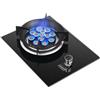 ARrase Stufa A Gas,Stufa A Gas Da Tavolo/Incorporata,Stufa A Gas In Vetro Temperato Nero,Con Protezione Spegnimento, Adatta for L'uso Domestico,7.2kw (Size : LGP)