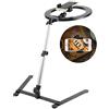 XUMI 10 pollici Ring Light Treppiede con supporto per telefono portatile, regolabile supporto per telefono aereo per l'insegnamento online, video, artigianato demo, Calligrafia, pasticceria