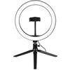 Psytfei Anello luminoso a LED 10.2 Anello luminoso per selfie 3200K-5500K Dimmerabile LED Anello luminoso per telefono 3 Modalità luce 10 Regolabili per Streaming live Selfie Trucco (Digitare 4)