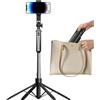 Hogvinnatil Treppiede Per Telefono Con Luce Supporto Cellulare, Stativo Fotocamera E | Selfie Stick Con Luce Per Vlog Viaggi Video Registrazione Live Streaming Cellulare Fotocamera