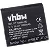 vhbw Batteria Li-Ion 1100mAh compatibile HTC Ace, Desire HD, A9191, T-Mobile MyTouch HD. S ustituye BA S470, 35H00141-02M, 35H00141-02M, 35H00141-03M.