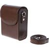 GLBMLMTHZP Borsa fotografica PU. Custodia protettiva in pelle for tracolla adatta for Sony HX60 / HX50. Adatto for Canon. G9X SX700 SX170 S90 S110 S120 G7X G7 Xii. borsa fotografica(Coffee)