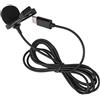 Akozon Microfono Professionale Lavalier da Bavero per Dispositivi di Tipo C - Microfono Cablato con Clip per Mani LibereRegistrazioneNitida - Ideale per Interviste, Discorsi e Brevi