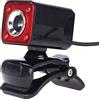 UOHUFIDABFD Definition Night Vision Camera Built Computer 10 M 4LED Free Microphone Sound Absorbing Switch (Color : Red) (Black+Red)