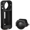 Generic Custodia in silicone per fotocamera di azione per Insta360 X4 Cover protettiva antiscivolo antigraffio Soft Shell per Insta 360 X4 Lens Cover