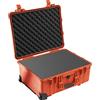 Peli, 1560 Valigia trolley per carichi pesanti per attrezzature fotografiche, IP67 Impermeabile e a prova di polvere, Capacità di 44L, Prodotto in Germania, Con Inserto in schiuma, Arancione