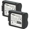 vhbw 2x batteria compatibile con Leica V-Lux 1 fotocamera (600mAh, 7,2V, Li-Ion)