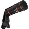 VILLFUL Obiettivo Teleobiettivo 8X per Smartphone con Supporto Lente e Panno per Pulizia Lente Telescopio con Ingrandimento Avanzato