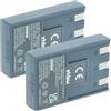 vhbw 2x batteria compatibile con Canon Digital Ixus 330, 400, 300, V, 430, 500, V2, V3 fotocamera (750mAh, 3,6V, Li-Ion)