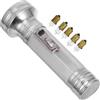 Kichvoe Torcia Elettrica in Ferro Vintage Portatile Luce di Esplorazione Regolabile Resistente per Esterni e Luci Piccole LED