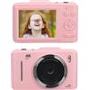 VBESTLIFE Fotocamera Digitale 4K per Fotografia, Fotocamera per Vlogging con Messa a Fuoco Automatica da 48 MP per YouTube, Videocamera da Viaggio Compatta con Zoom Digitale 16X e Schermo