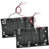 SDTC Tech Confezione da 2 custodie per batterie C da 6 V, con cavi