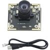 Aurgiarme IMX335 - Modulo fotocamera USB per laptop, 5 MP, con doppio microfono, USB2.0, scheda webcam, 68/100 gradi, scheda grandangolare