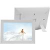 Jectse Cornice Digitale da 10,1 Pollici, Cornice Intelligente WiFi Touch Screen IPS HD con Spazio di Archiviazione da 32 GB e Rotazione Automatica, per Condividere Foto Tramite L'app