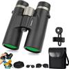 Gienslru Warmax Talon - Binocolo impermeabile 12 x 42, con telemetro e visione notturna, binocolo con visione notturna, per birdwatching, escursionismo, caccia, visite turistiche (nero A)