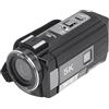 Asixxsix Videocamera 5K 56MP, WiFi IR Visione Notturna Zoom Digitale 18X Messa a Fuoco Automatica Videocamera per con Touchscreen Ruotabile a 180° da 3'' Videoregistratore