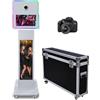 PAAFNN Macchina fotografica con display LCD da 29,6 pollici con specchio touch screen da 15,6 pollici, stazione per selfie, supporto fai da te, con luce RGB, per feste, matrimoni, eventi (Macchina +