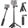 VRIG Treppiede per action camera, 30 cm, One-Touch Deploy, TP-35, leggero, portatile, con apertura automatica, compatibile con DJI Osmo Action 6/5 Pro/4, Insta 360 Ace Pro 2, Go Pro Hero 13